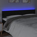 Tăblie de pat cu LED, negru, 200x5x78/88 cm, textil - WALTI WALTI