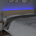 Tăblie de pat cu LED, crem, 200x5x78/88 cm, textil - WALTI WALTI