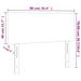 Tăblie de pat cu LED, verde închis, 90x5x78/88 cm, catifea - WALTI WALTI