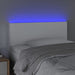Tăblie de pat cu LED, alb, 80x5x78/88 cm, piele ecologică - WALTI WALTI