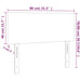 Tăblie de pat cu LED, alb, 80x5x78/88 cm, piele ecologică - WALTI WALTI