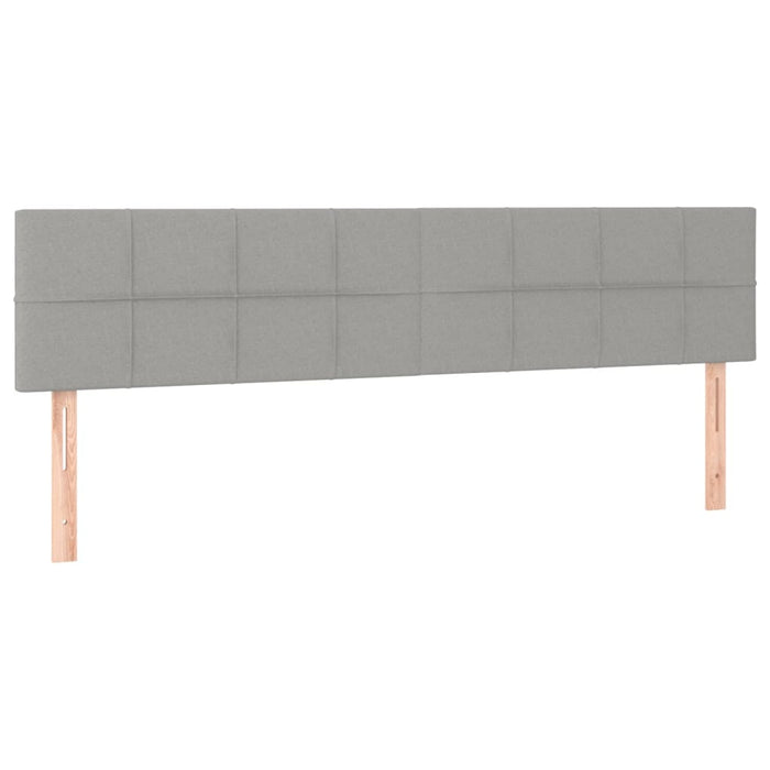 Tăblie de pat cu LED, gri deschis, 180x5x78/88 cm, textil - WALTI WALTI