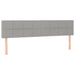 Tăblie de pat cu LED, gri deschis, 180x5x78/88 cm, textil - WALTI WALTI