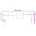 Tăblie de pat cu LED, albastru, 180x5x78/88 cm, textil - WALTI WALTI