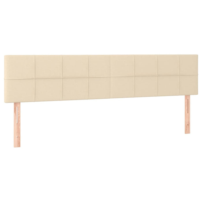 Tăblie de pat cu LED, crem, 200x5x78/88 cm, textil - WALTI WALTI
