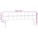 Tăblie de pat cu LED, crem, 200x5x78/88 cm, textil - WALTI WALTI