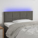 Tăblie de pat cu LED, gri închis, 100x5x78/88 cm, catifea - WALTI WALTI