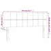 Tăblie de pat cu LED, roz, 144x5x78/88 cm, catifea - WALTI WALTI