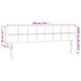 Tăblie de pat cu LED, negru, 180x5x78/88 cm, catifea - WALTI WALTI