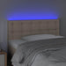 Tăblie de pat cu LED, cappuccino, 80x5x78/88cm, piele ecologică - WALTI WALTI