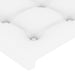 Tăblie de pat cu LED, alb, 90x5x78/88 cm, piele ecologică - WALTI WALTI