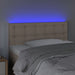 Tăblie de pat cu LED, cappuccino, 90x5x78/88cm, piele ecologică - WALTI WALTI