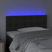 Tăblie de pat cu LED, negru, 100x5x78/88 cm, piele ecologică - WALTI WALTI