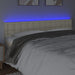 Tăblie de pat cu LED, crem, 160x5x78/88 cm, piele ecologică - WALTI WALTI