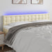 Tăblie de pat cu LED, crem, 160x5x78/88 cm, piele ecologică - WALTI WALTI