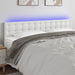 Tăblie de pat cu LED, alb, 180x5x78/88 cm, piele ecologică - WALTI WALTI