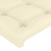 Tăblie de pat cu LED, crem, 180x5x78/88 cm, piele ecologică - WALTI WALTI
