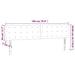 Tăblie de pat cu LED, crem, 180x5x78/88 cm, piele ecologică - WALTI WALTI