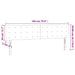 Tăblie de pat cu LED, gri, 180x5x78/88 cm, piele ecologică - WALTI WALTI