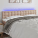 Tăblie de pat cu LED cappuccino 200x5x78/88 cm piele ecologică - WALTI WALTI