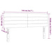 Tăblie de pat cu LED, crem, 144x5x78/88 cm, textil - WALTI WALTI