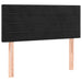 Tăblie de pat cu LED, negru, 100x5x78/88 cm, catifea - WALTI WALTI