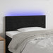 Tăblie de pat cu LED, negru, 100x5x78/88 cm, catifea - WALTI WALTI