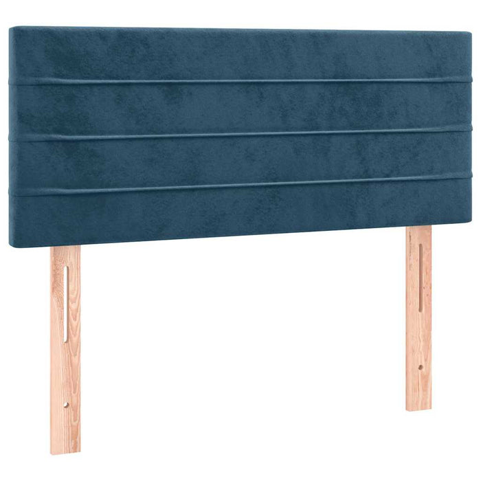 Tăblie de pat cu LED, albastru închis, 100x5x78/88 cm, catifea - WALTI WALTI