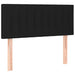 Tăblie de pat cu LED, negru, 90x5x78/88 cm, textil - WALTI WALTI