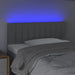 Tăblie de pat cu LED, gri deschis, 100x5x78/88 cm, textil - WALTI WALTI