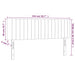 Tăblie de pat cu LED, gri deschis, 144x5x78/88 cm, textil - WALTI WALTI