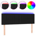 Tăblie de pat cu LED, negru, 144x5x78/88 cm, textil - WALTI WALTI