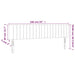 Tăblie de pat cu LED, albastru, 160x5x78/88 cm, textil - WALTI WALTI