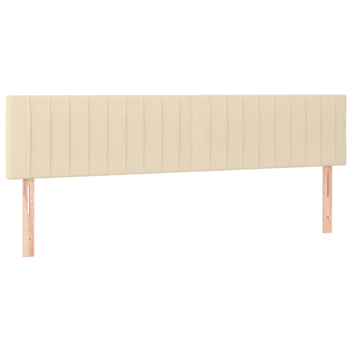Tăblie de pat cu LED, crem, 180x5x78/88 cm, textil WALTI