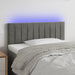 Tăblie de pat cu LED, gri deschis, 80x5x78/88 cm, catifea - WALTI WALTI