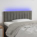 Tăblie de pat cu LED, gri deschis, 90x5x78/88 cm, catifea - WALTI WALTI
