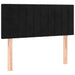 Tăblie de pat cu LED, negru, 100x5x78/88 cm, catifea - WALTI WALTI