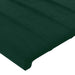 Tăblie de pat cu LED, verde închis, 144x5x78/88 cm, catifea - WALTI WALTI
