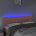 Tăblie de pat cu LED, roz, 144x5x78/88 cm, catifea - WALTI WALTI