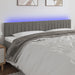 Tăblie de pat cu LED, gri deschis, 160x5x78/88 cm, catifea - WALTI WALTI