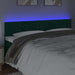 Tăblie de pat cu LED, verde închis, 180x5x78/88 cm, catifea - WALTI WALTI