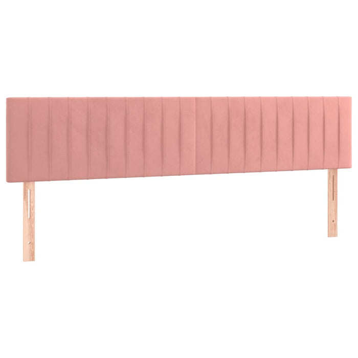 Tăblie de pat cu LED, roz, 180x5x78/88 cm, catifea - WALTI WALTI