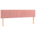 Tăblie de pat cu LED, roz, 180x5x78/88 cm, catifea - WALTI WALTI