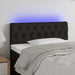 Tăblie de pat cu LED, negru, 90x7x78/88 cm, textil - WALTI WALTI