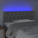 Tăblie de pat cu LED, gri deschis, 100x7x78/88 cm, textil - WALTI WALTI