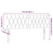 Tăblie de pat cu LED, gri deschis, 144x7x78/88 cm, textil - WALTI WALTI