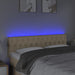 Tăblie de pat cu LED, crem, 144x7x78/88 cm, textil - WALTI WALTI