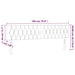 Tăblie de pat cu LED, gri închis, 180x7x78/88 cm, textil - WALTI WALTI