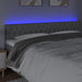 Tăblie de pat cu LED, gri deschis, 200x7x78/88 cm, textil - WALTI WALTI