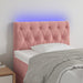 Tăblie de pat cu LED, roz, 80x7x78/88 cm, catifea - WALTI WALTI